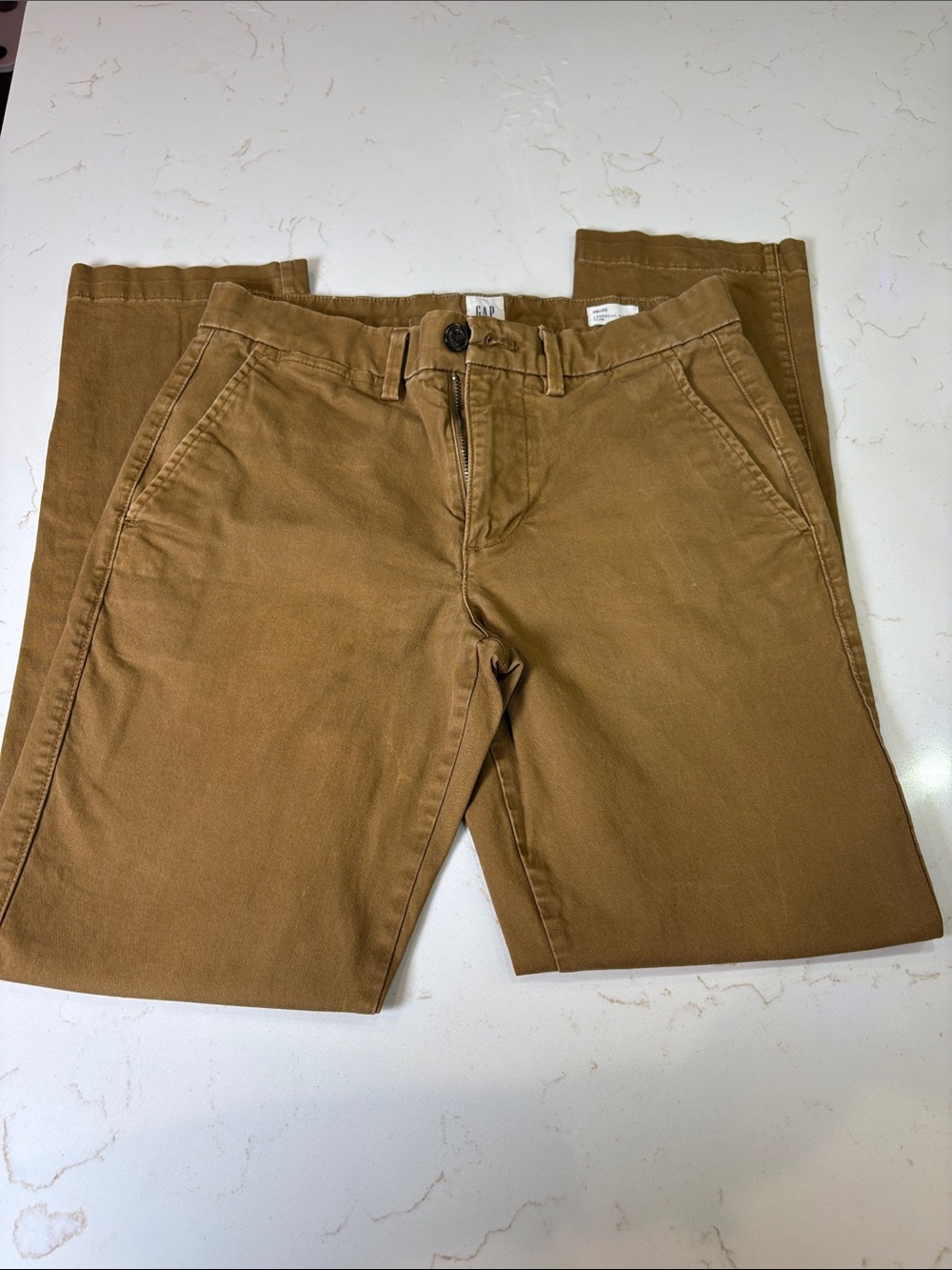 GAP Men's 28x30 Straight Chino Pants - Tan Brown